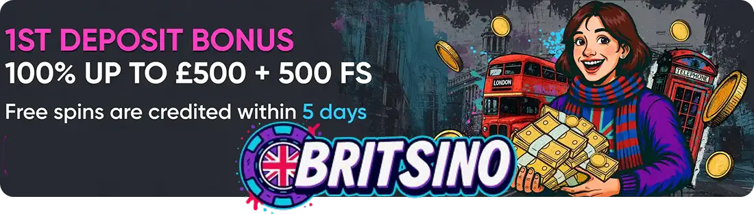 britsino bonus code for the first deposit bonus